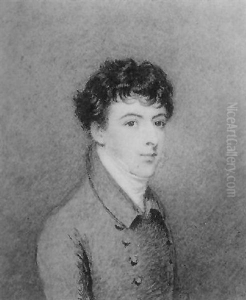 Portrait Of William Briggs In Tan Coloured Coat And White Stock - view 1