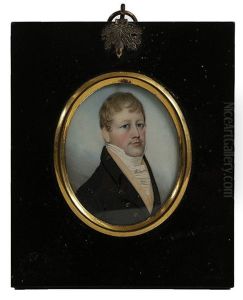 Portrait Of A Gentleman Wearing Black Jacket And White Bow Tie