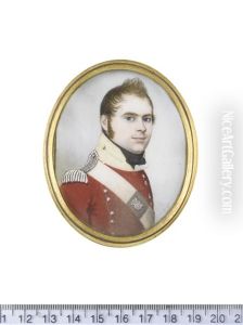 Lieutenant Robert Dowman Battelle (b.1788) Of The 62nd (derbyshire) Regiment Of Foot And Mrs Sarah Battelle (b.1788) (pair)