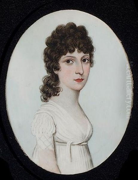 A Lady Wearing White Dress With Ribbon Waistband - view 1