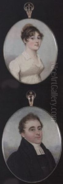 A Vicar Wearing Black Robes And White Bands - view 1