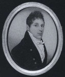 Richard James Wearing A Brown Coat by Frederick Buck