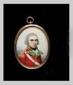 An Officer, Of The Corneille Family Of Ballygarane (?), Near Adare, Wearing The Uniform Of The 39th Foot, Red Coat With Green Facings, Gold Lace Epaulette An Officer, Of The Corneille Family Of Ballygarane (?), Near Adare, Wearing The Uniform Of The 39th Foot, Red Coat With Green Facings, Gold Lace Epaulette