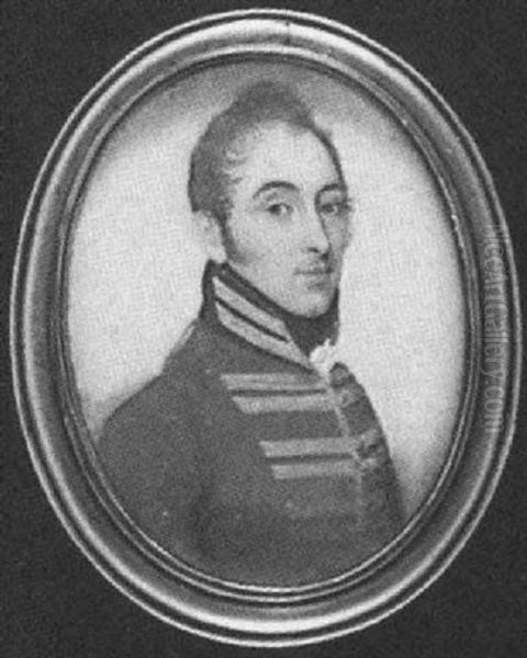 Captain James Marsden Of The 7th Dragoon Guards, In Scarlet Jacket With Black Collar And Gold Lace In Pairs - view 1