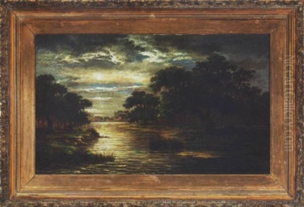 Louisiana Landscape By Moonlight - view 1
