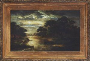 Louisiana Landscape By Moonlight