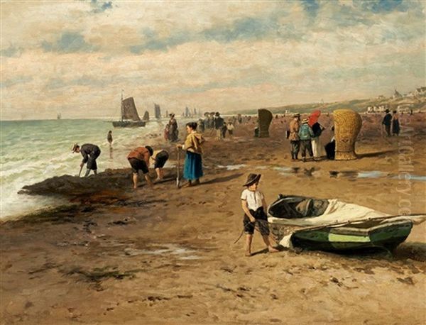 Sommertag Am Strand An Der Hollandischen Kuste - view 1