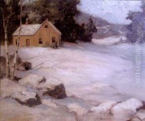 Cabin In The Snow by Charles E. Buckler