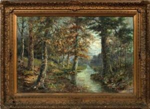 Fall Forest Landsape by William Savery Bucklin