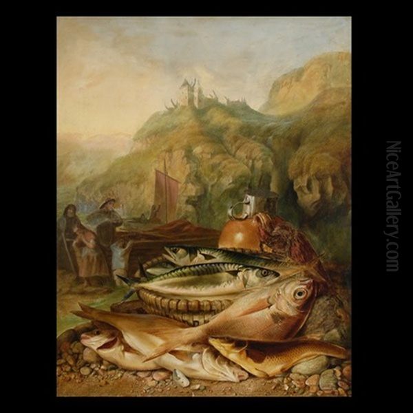 The Day's Catch Below Dunnator Castle, Stonehaven - view 1