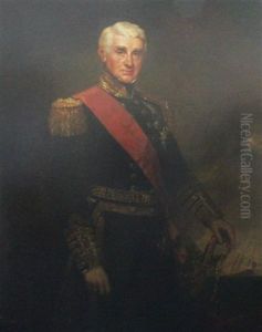 Portrait Of Admiral Of The Fleet Sir Thomas Cochrane Gcb (1789-1872) First Governor Of Newfoundland And M.p For Ipswich by Richard Buckner
