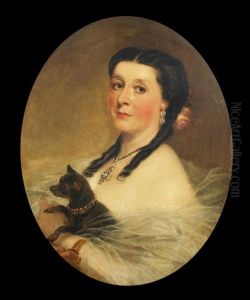 Portrait Of Amelia Duff Holding A Chihuahua