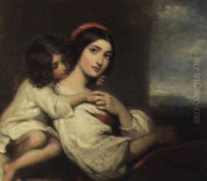 Junge Frau Mit Kind by Richard Buckner