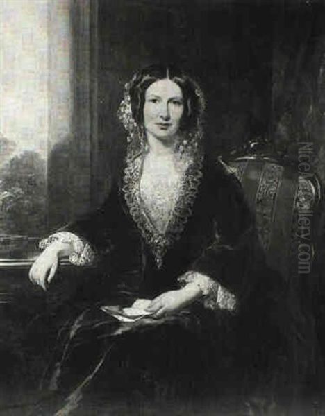 Portrait Of A Lady Holding A Letter - view 1