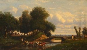 Near Senlis, France by Leonce Bucquet