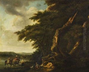 Voyageurs A L'oree De La Foret