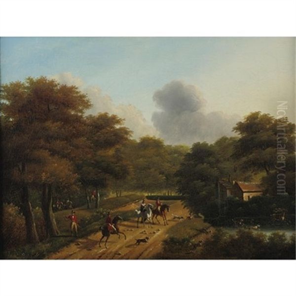 A Stag Hunt by Philippe Budelot