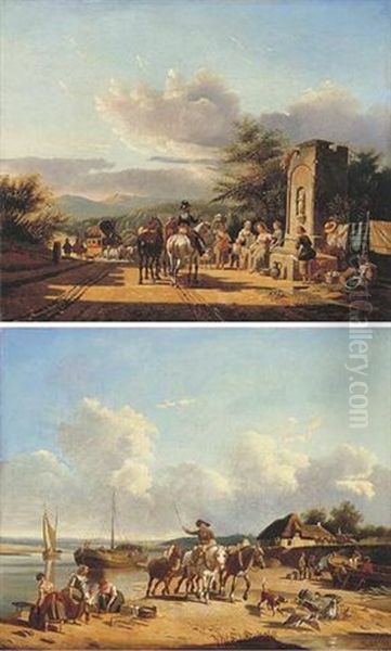 Washerwomen In A Landscape - view 1