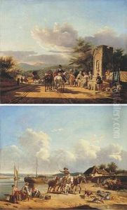 Washerwomen In A Landscape Washerwomen In A Landscape
