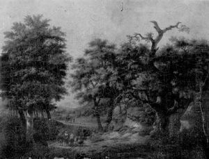 Les Paysans A La Croisee Des Chemins Dans La Foret by Philippe Budelot