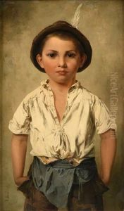Boy In Tirolian Dress by Minna Budinszky