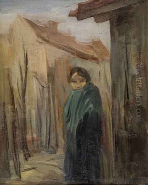 Woman In Green Shawl - view 1