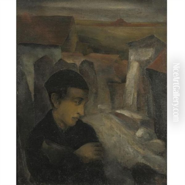 Young Man Outside The Village - view 1