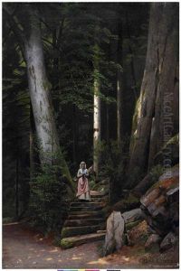 Young Woman In The Forest Young Woman In The Forest