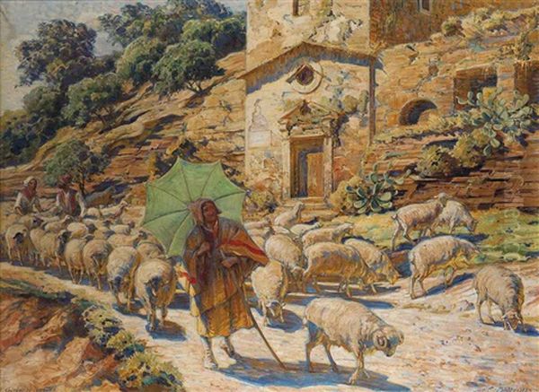 Shepherds At Girgenti, Sicily - view 1