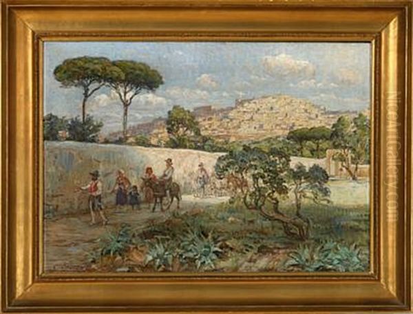 The Wall Surrounding The Monastery Of St. Nicolo, Sicily - view 1