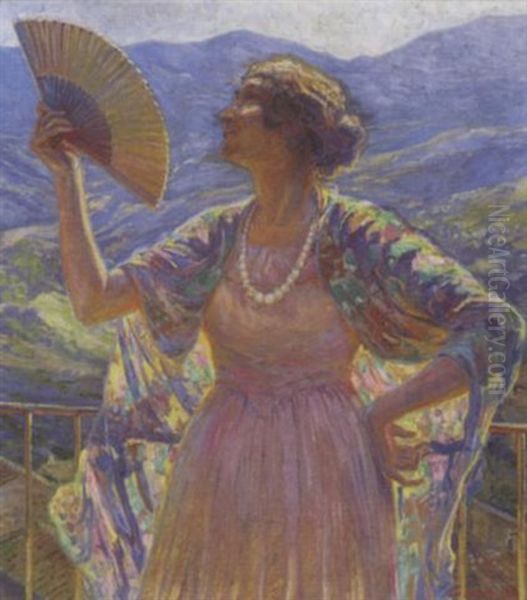Woman With A Fan - view 1