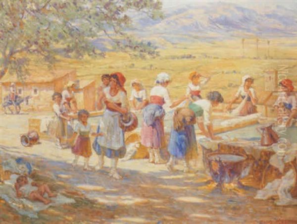 Washing Laundry On A Summer's Day - view 1