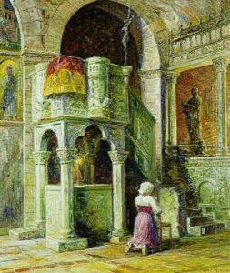 Praedikestolpulpitur I Santa Maria In Valle Polerande Rosiolo Abruzzerne, 1937