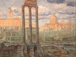 Parti Fra Forum Romanum by Carl Budtz-Moller