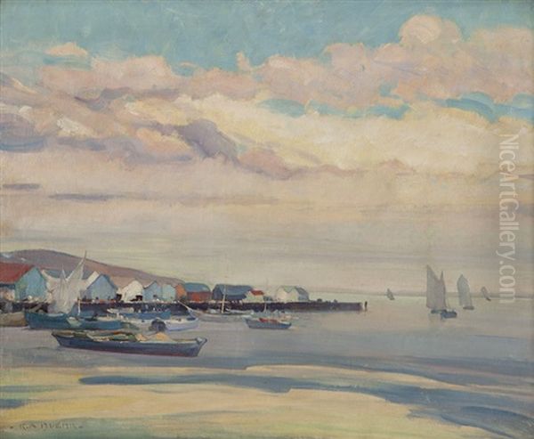 Atmospheric Coastal Fishing Town - view 1