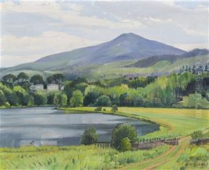 Mountain Valley by Karl Albert Buehr