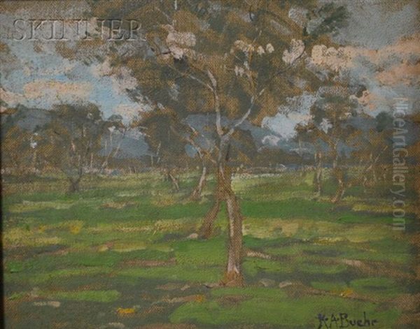 Summer Landscape With Trees - view 1