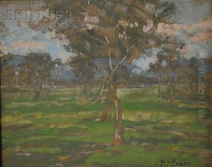 Summer Landscape With Trees by Karl Albert Buehr