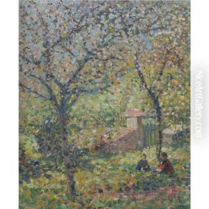 The Artist's Children, Kathleen And George, In The Garden, Giverny The Artist's Children, Kathleen And George, In The Garden, Giverny