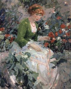 The Flower Girl by Karl Albert Buehr
