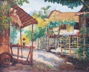 Barrio Scene by Teodoro Buenaventura