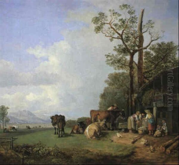 Bauernhof Mit Brunnen - view 1