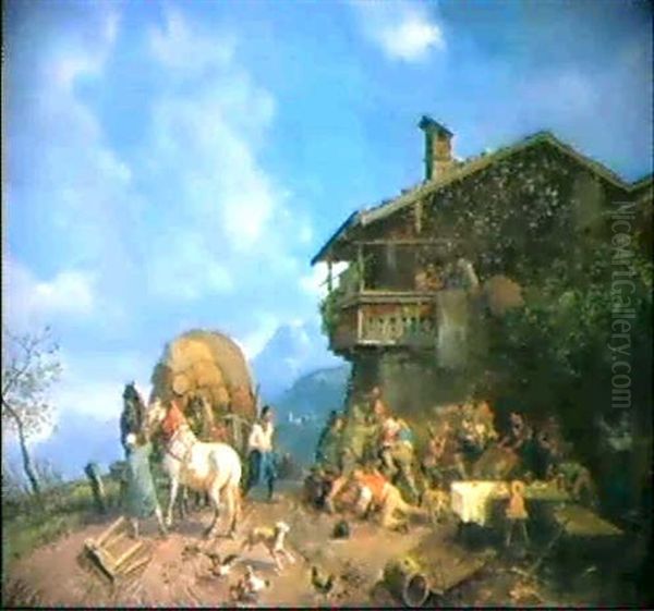 Rauferei Vor Der Schanke - view 1