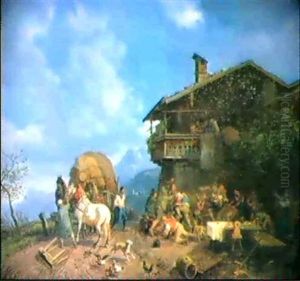 Rauferei Vor Der Schanke