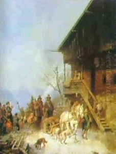 Ruckkehr Von Der Barenjagd Im Winter