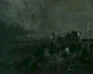 Sennerin Mit Kuhen Auf Der Alm