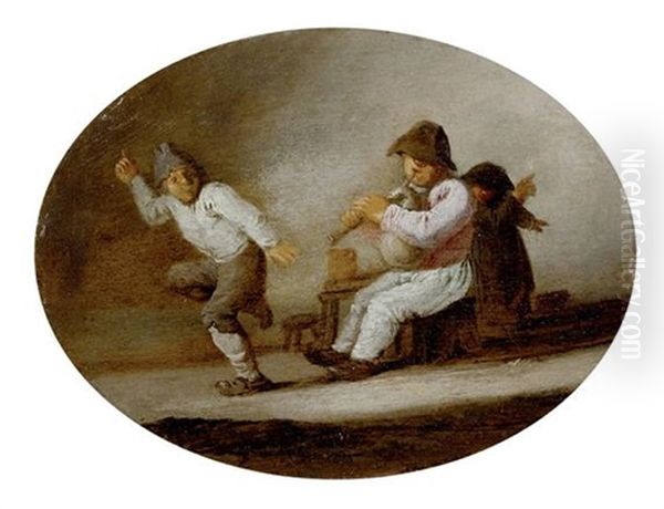 Der Dudelsackspieler Und Der Tanzer: Allegorie Des Gehorsinns - view 1