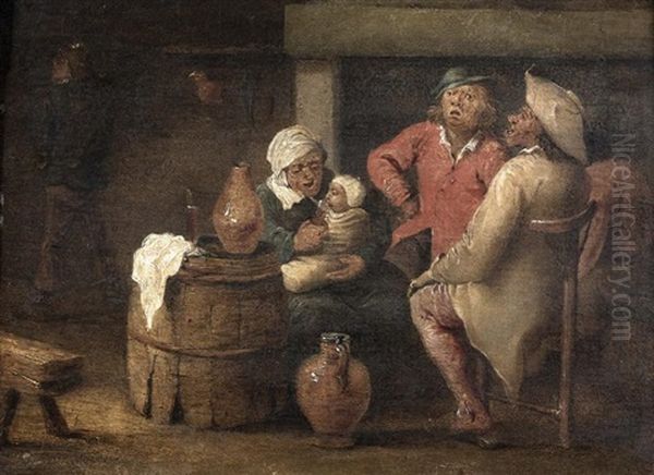 Famille Dans Une Taverne - view 1