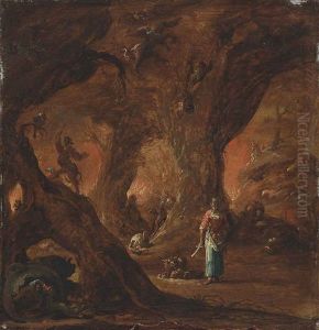 A Sorceress In A Wood Surrounded By Devils by Jan Jansz Buesem