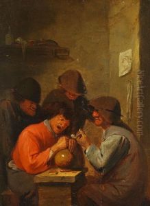 Raucher Und Zecher In Der Taverne by Jan Jansz Buesem